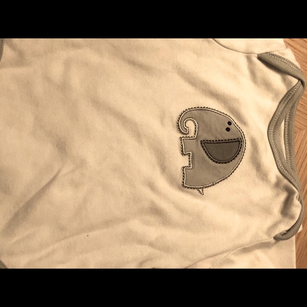 Elephant Short Sleeve Onesie